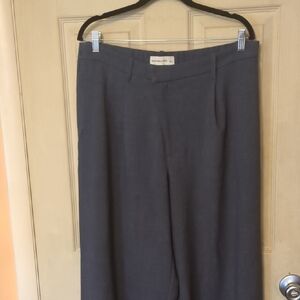 NWOT Abercrombie & Fitch Greyish Blue Large Wide Trouser Pants